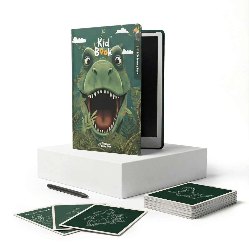 KidLupe kidbook rajztábla 40 oldallal - Dínó
