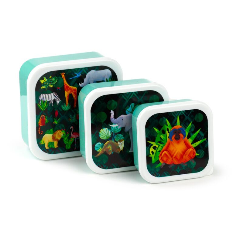 Bento uzsonnás doboz szett M/L/XL 3db - Állatvilág
